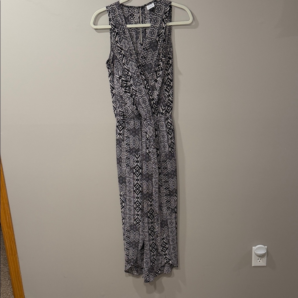 Stylish Black and Tan Romper
